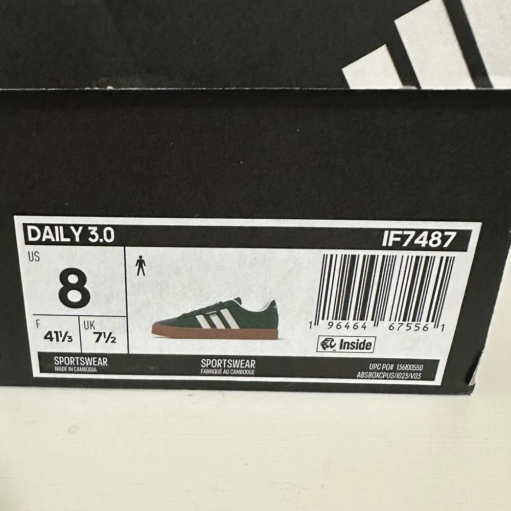 Adidas Daily 3.0 Men's Athletic Shoe Sneakers Trainers‎ Skater Streetwear Size 8